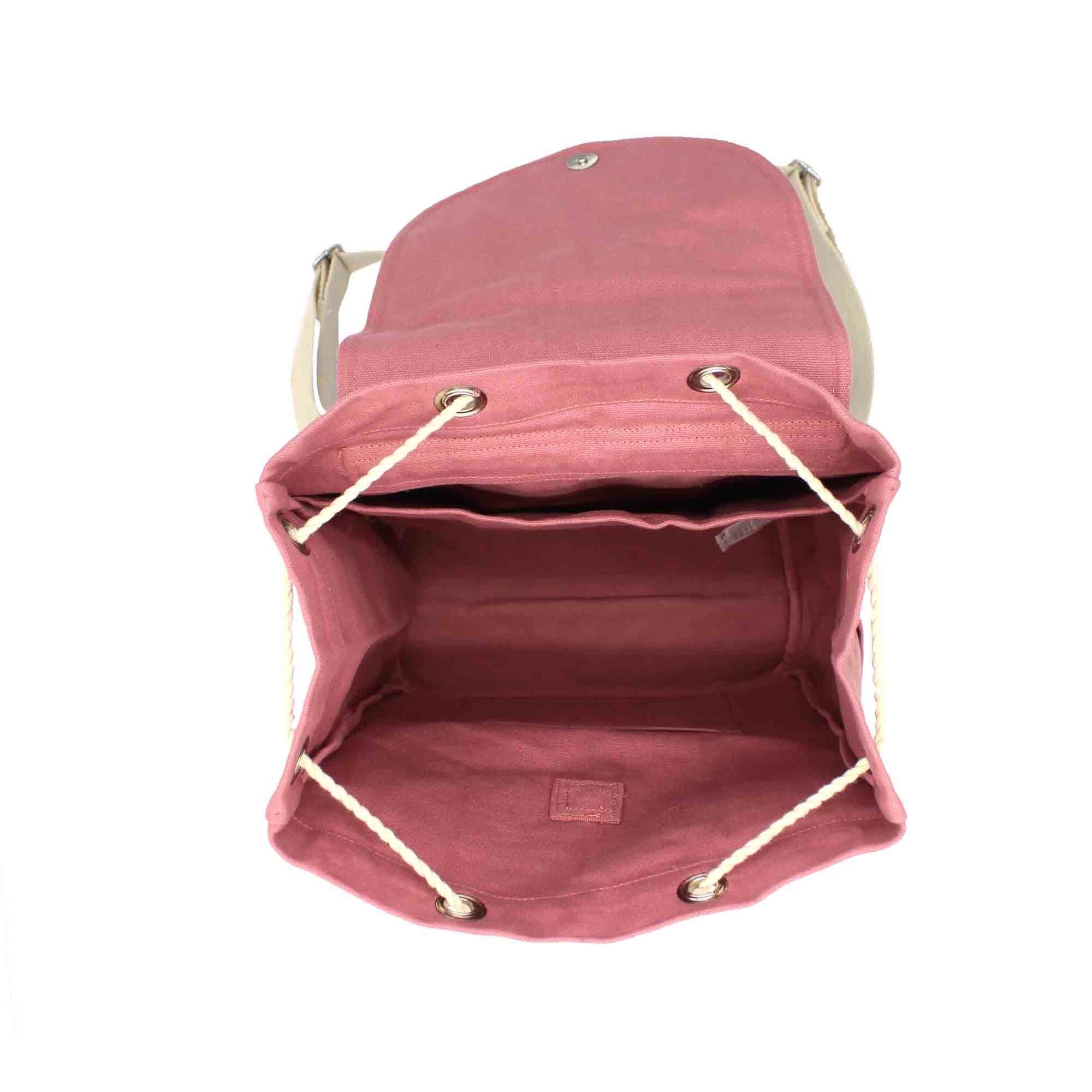 Sac à dos ELIOT, rose blush, coton bio 4