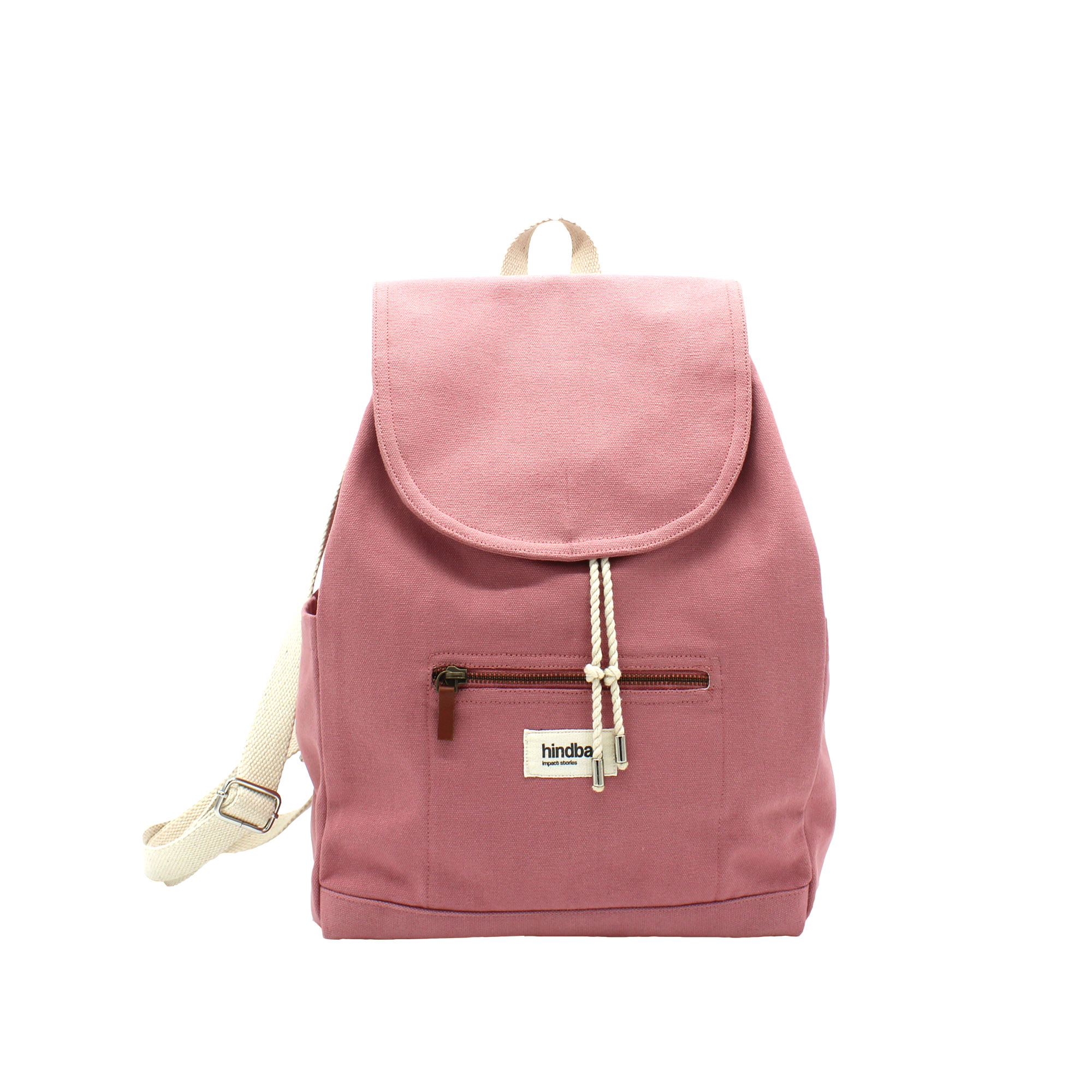 Sac à dos ELIOT, rose blush, coton bio 2