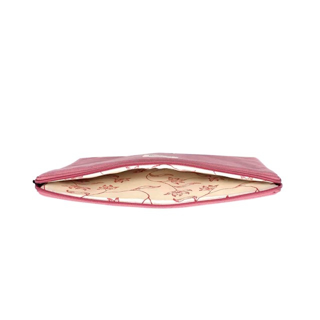 Housse d'ordinateur AVA, rose blush, coton bio 3