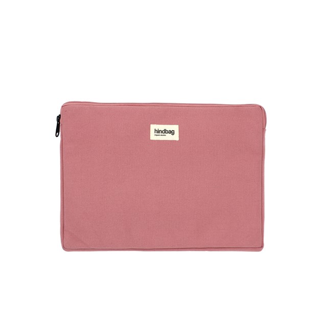 Housse d'ordinateur AVA, rose blush, coton bio 2