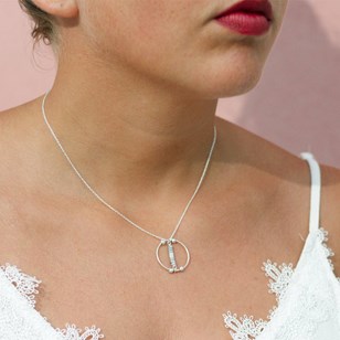 COLLIER LOBO GRIS
