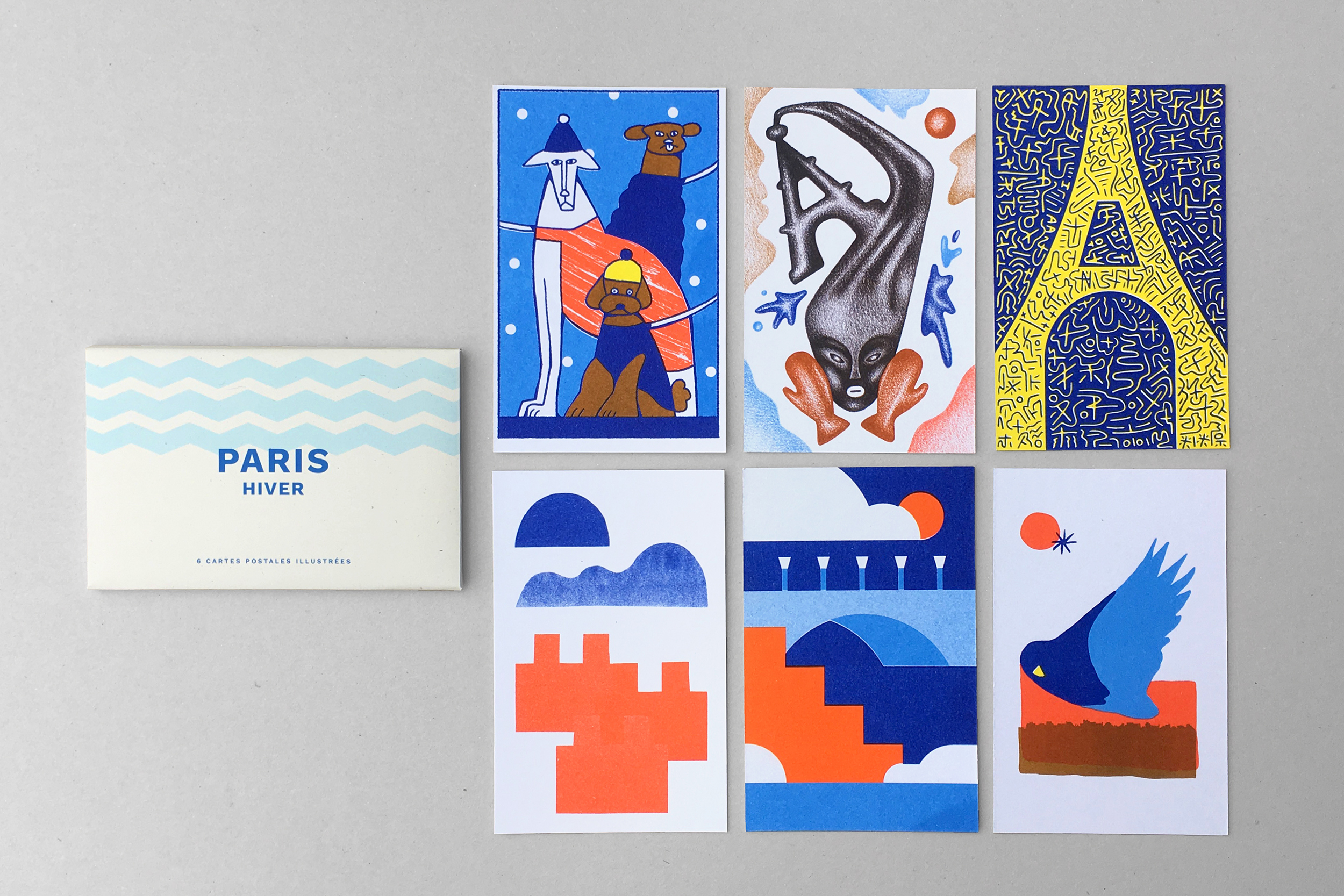 CARTES POSTALES D'ARTISTES - "PARIS-HIVER" 2