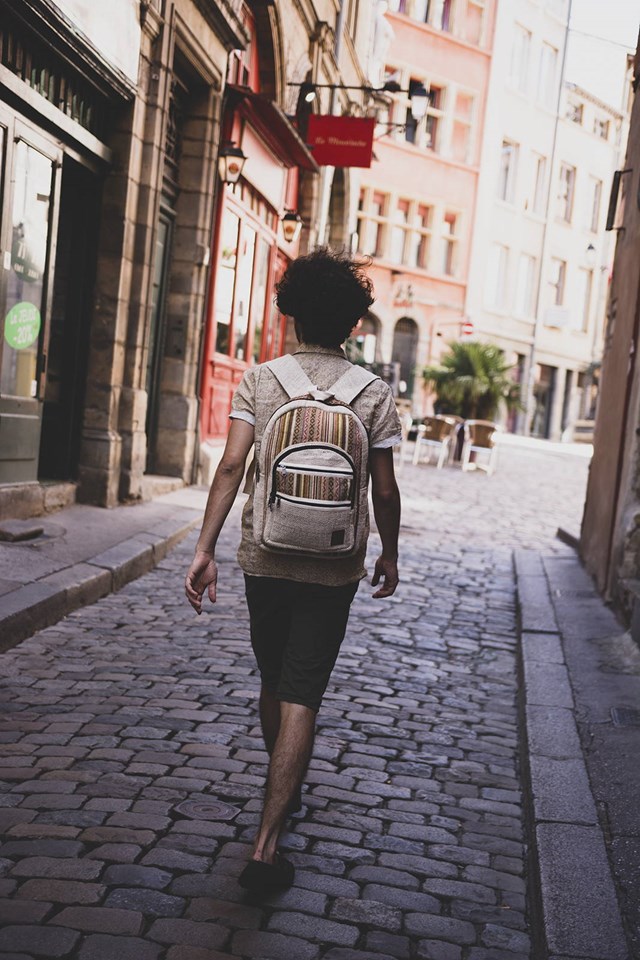 sac en chanvre éthique et écoresponsable fait main motifs ethniques