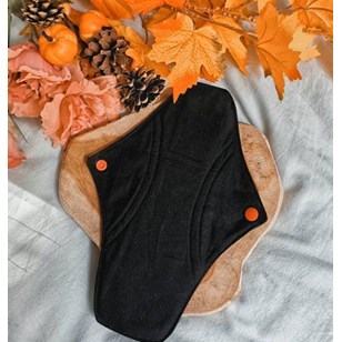 Serviette hygiénique lavable Noire 