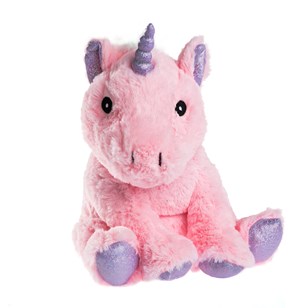 Peluche Bouillotte Licorne Rose - made in France