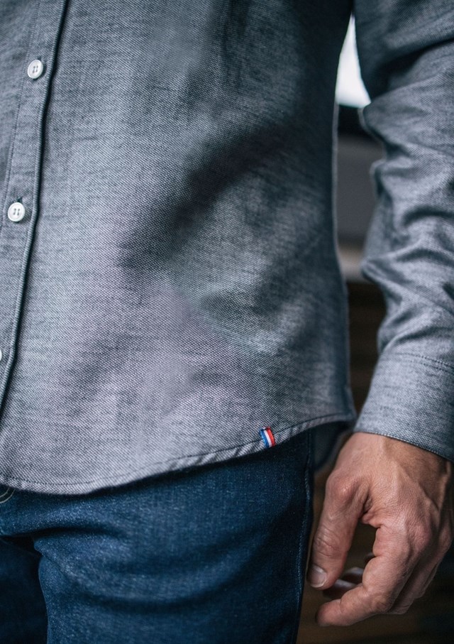 Chemise SAINT-PIERRE - Made in France - Col Mao 9