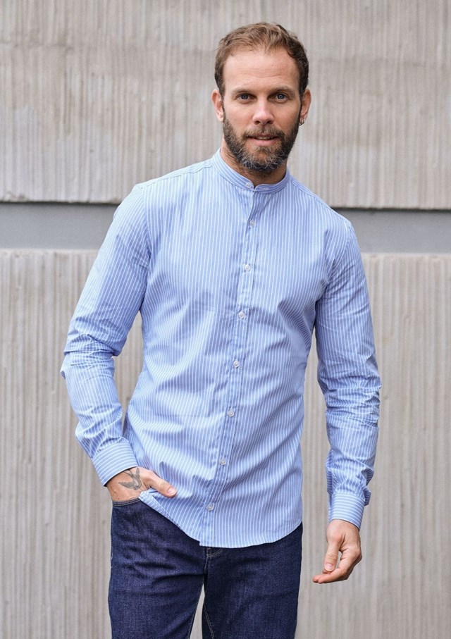 Chemise SAINT-PIERRE - Made in France - Col Mao 4
