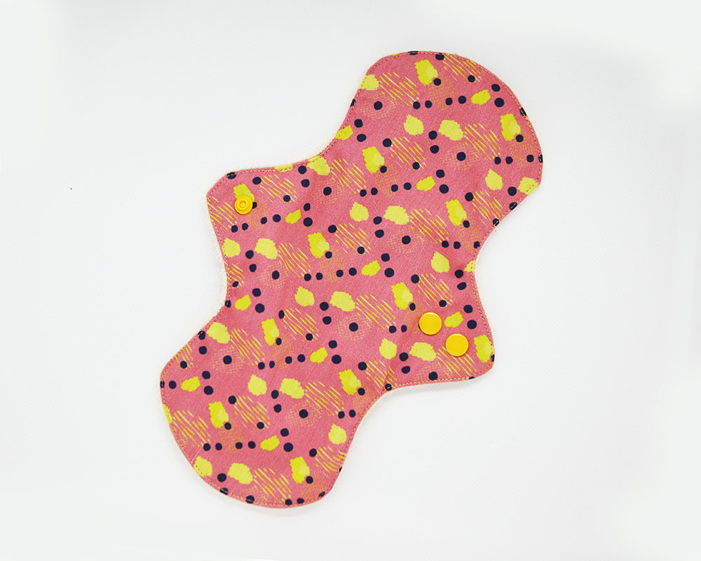 serviette périodique lavable rose