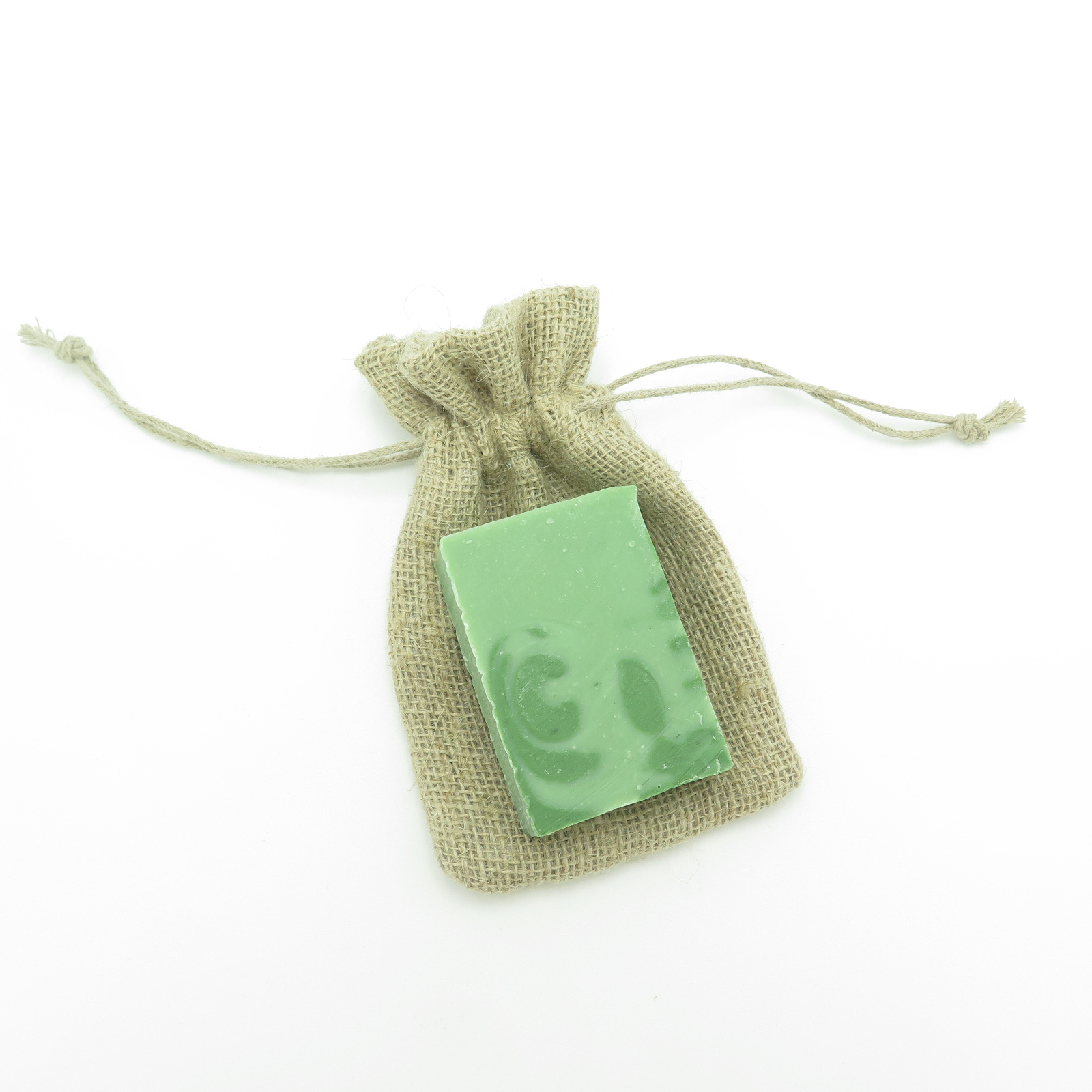 Pochette à savon ou shampoing en chanvre 3