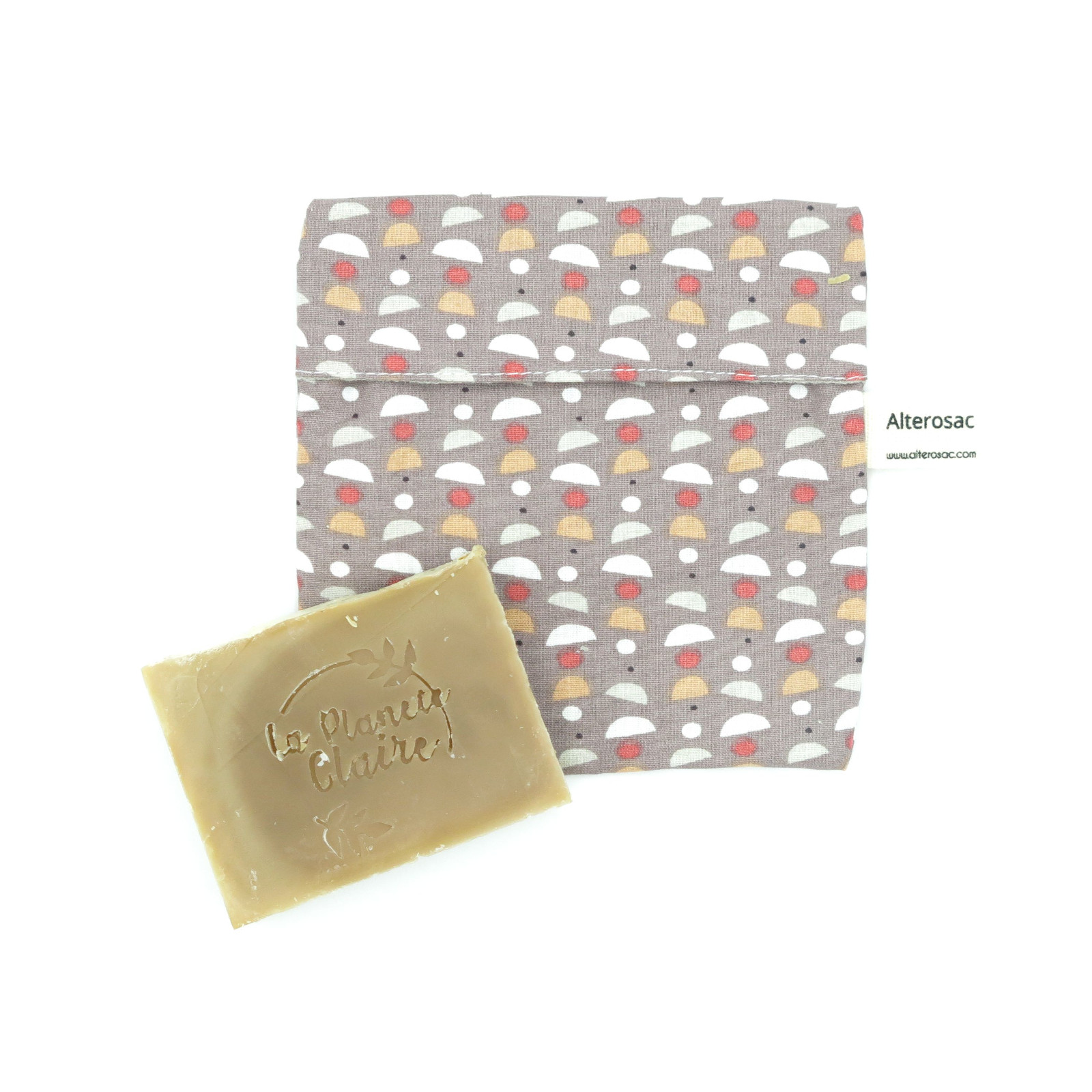 Pochette à savon en coton doublé  3