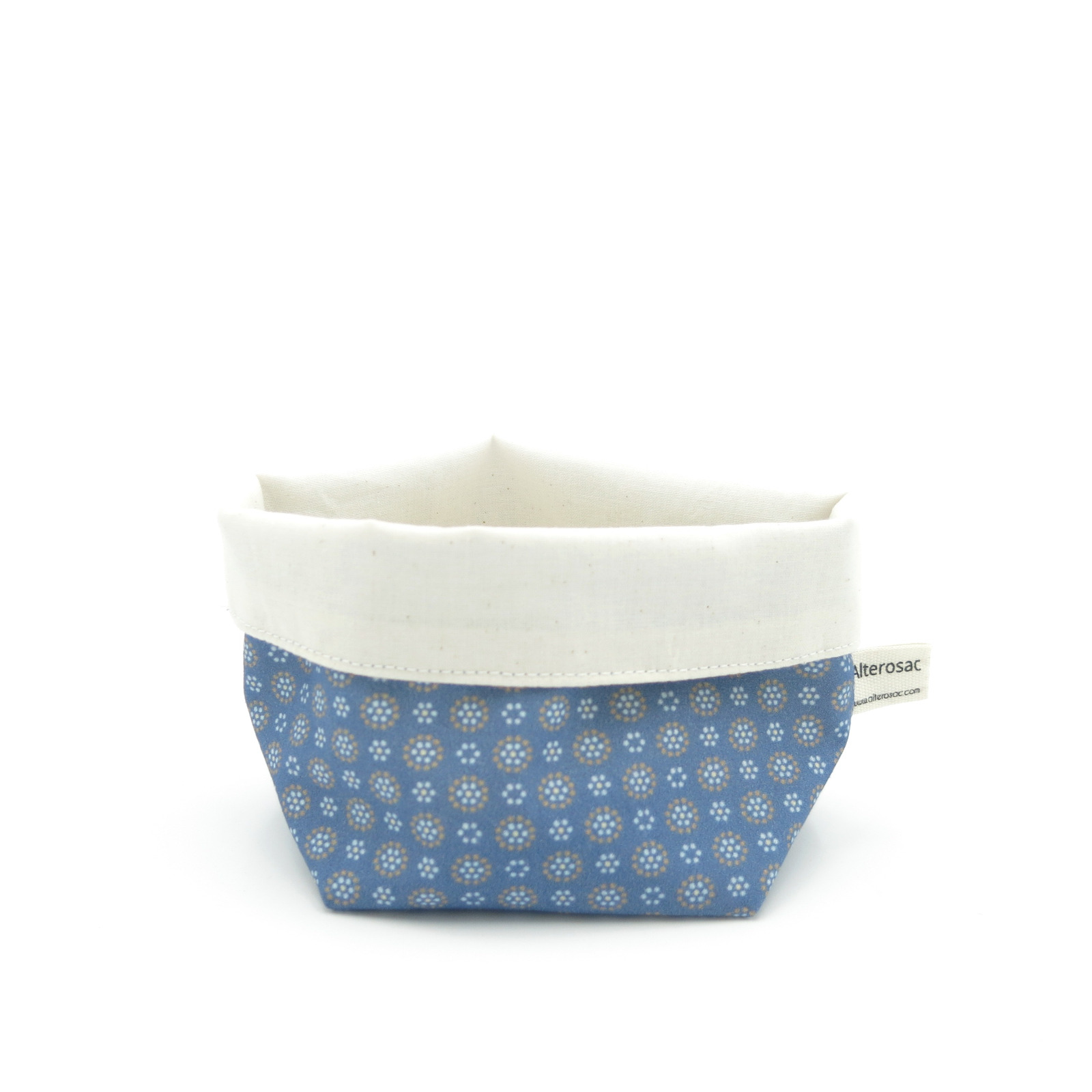 Panier de rangement réversible pour cotons démaquillants lavables 5