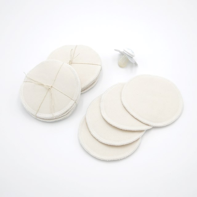 Coussinets d'allaitement en coton bio x4 4
