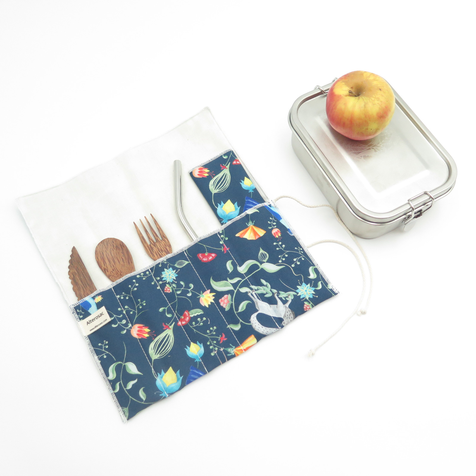 Etui à couverts en coton bio 4