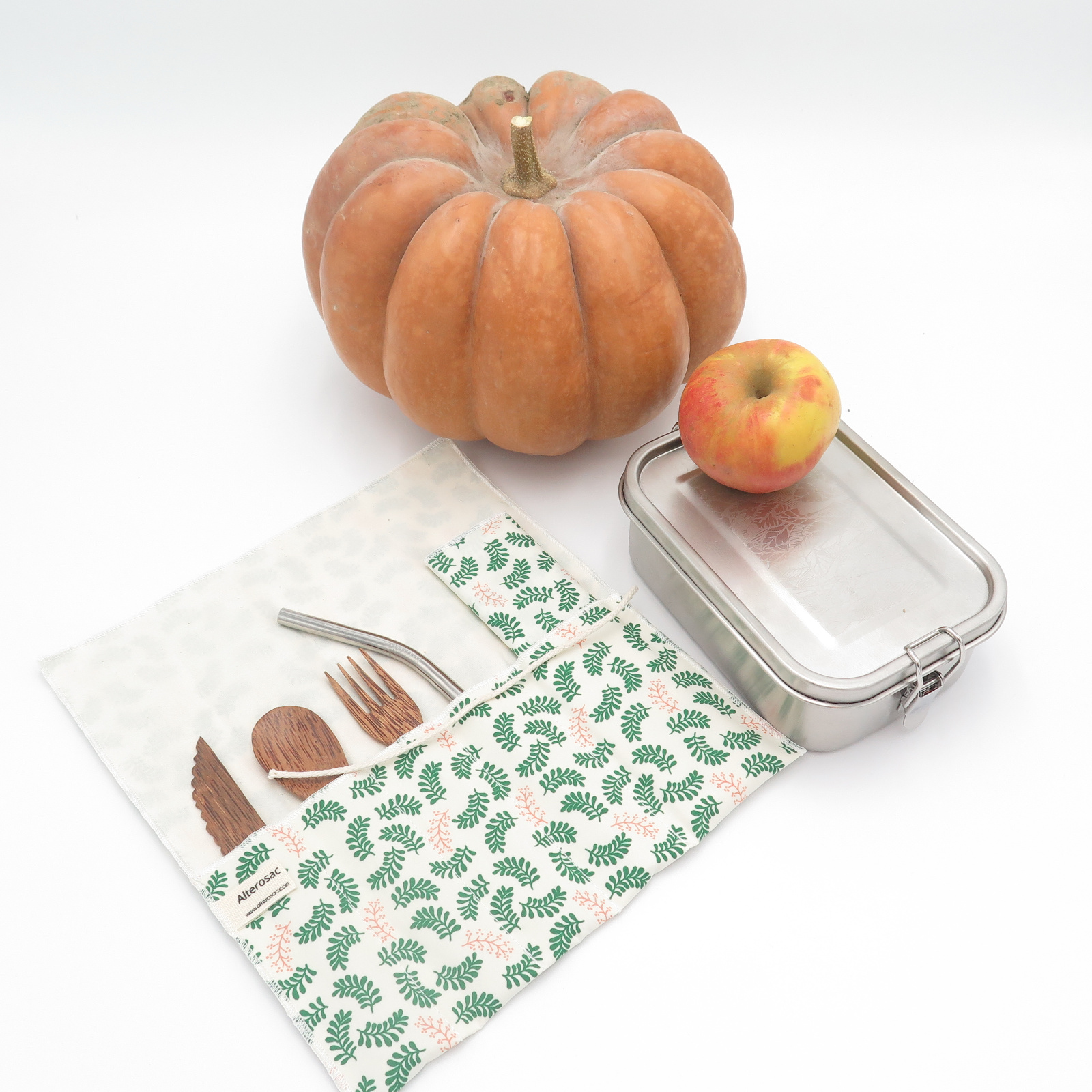 Etui à couverts en coton bio 3