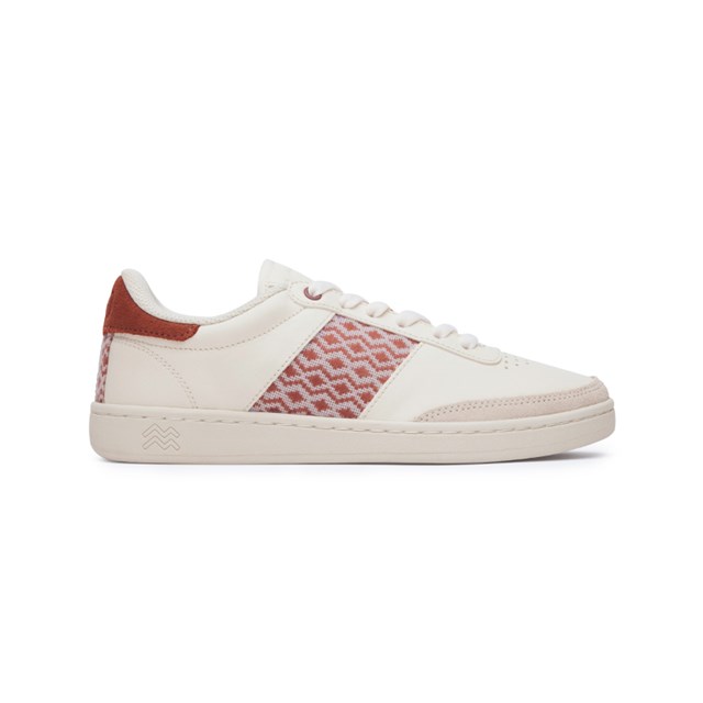 Basket rétro en cuir beige - N’go 2