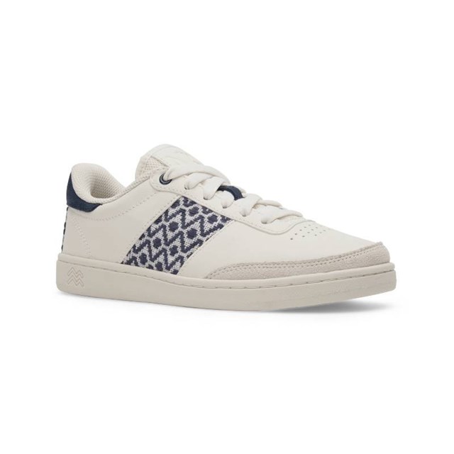 Basket rétro en cuir beige - N’go 8