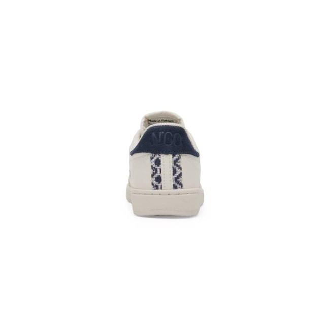 Basket rétro en cuir beige - N’go 9