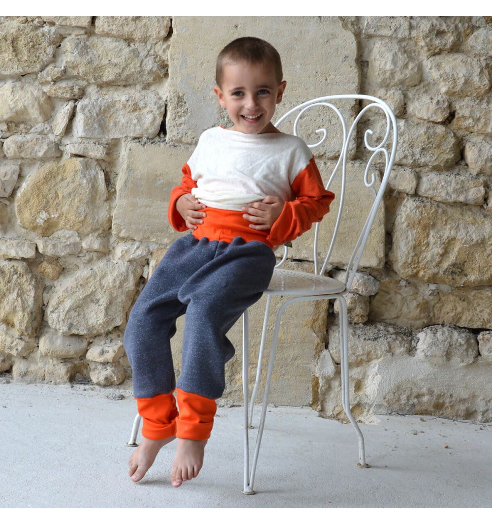 Sarouel évolutif en coton bio molletonné - Plusieurs couleurs 2