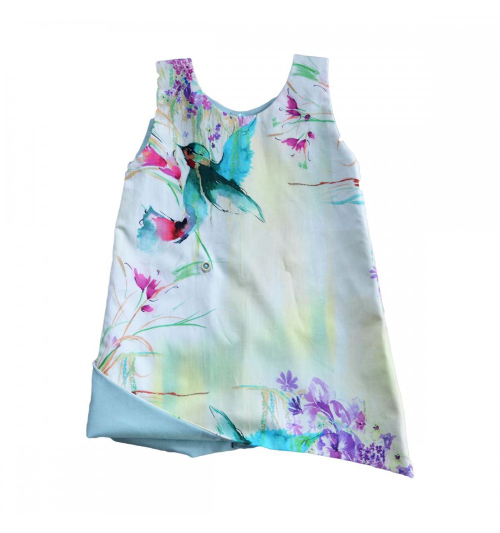 Robe évasée évolutive en coton bio - Kolibri 11