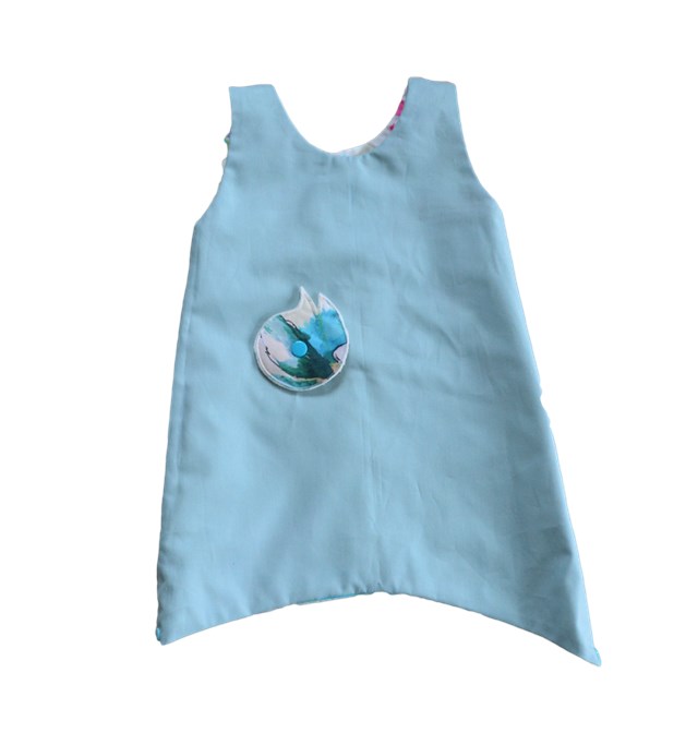 Robe évasée évolutive en coton bio - Kolibri 13