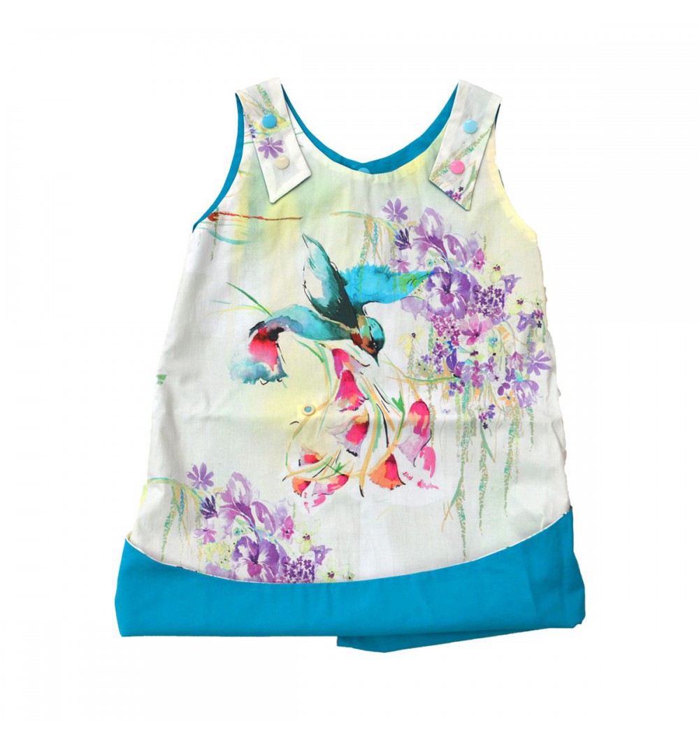 Robe évasée évolutive en coton bio - Kolibri 7