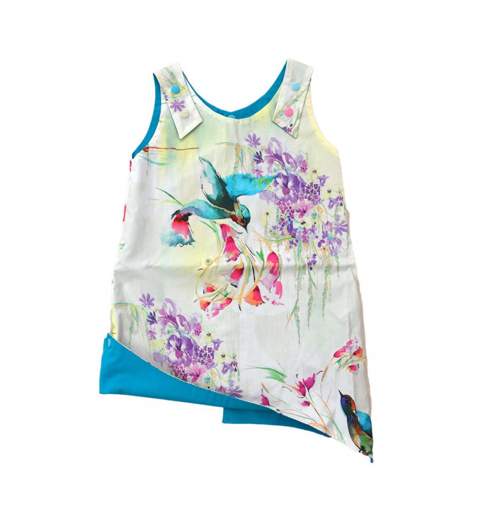 Robe évasée évolutive en coton bio - Kolibri 8