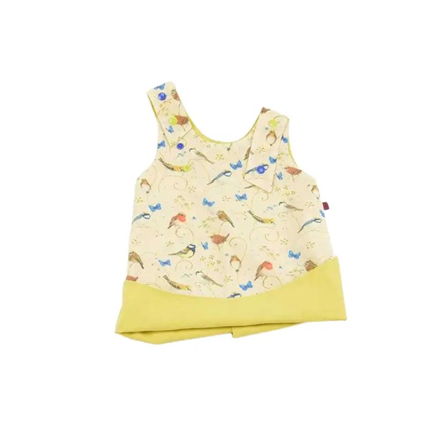 Robe évasée réversible coton bio 6 mois à 6 ans - Petits oiseaux 4