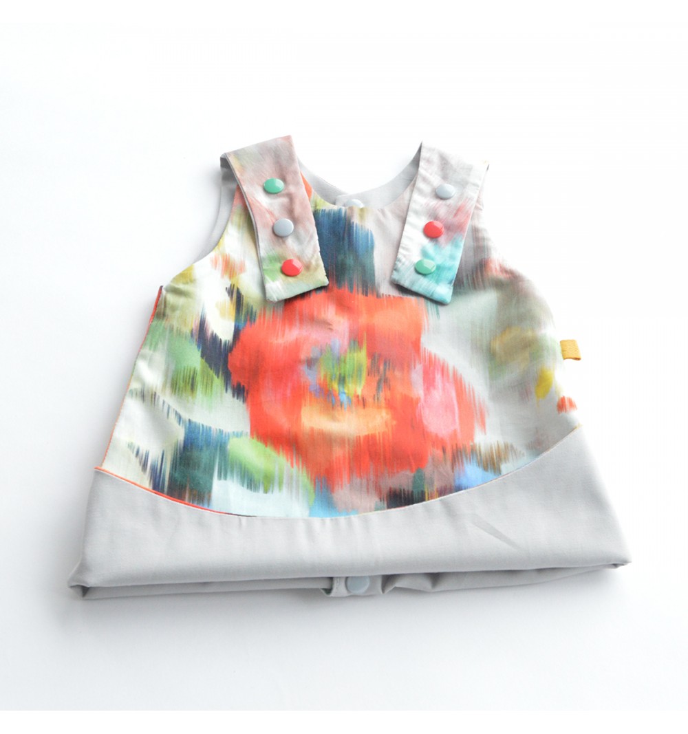 Robe évasée réversible en coton bio - Luberon 3