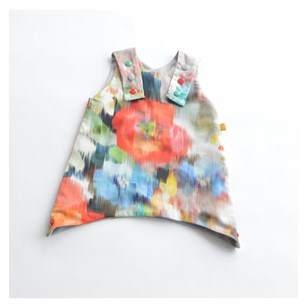 Robe évasée réversible en coton bio - Luberon