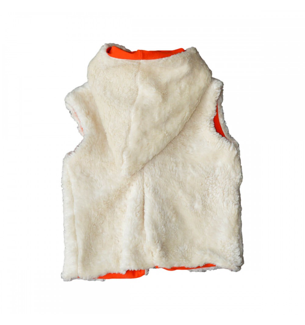 Veste sans manches en coton bio - Réversible et évolutive 3