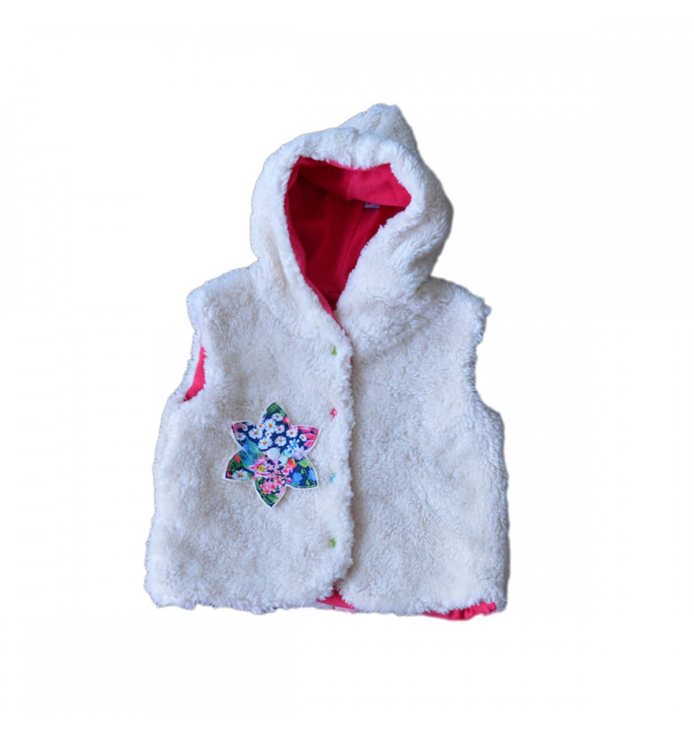 Veste sans manches en coton bio - Réversible et évolutive 13