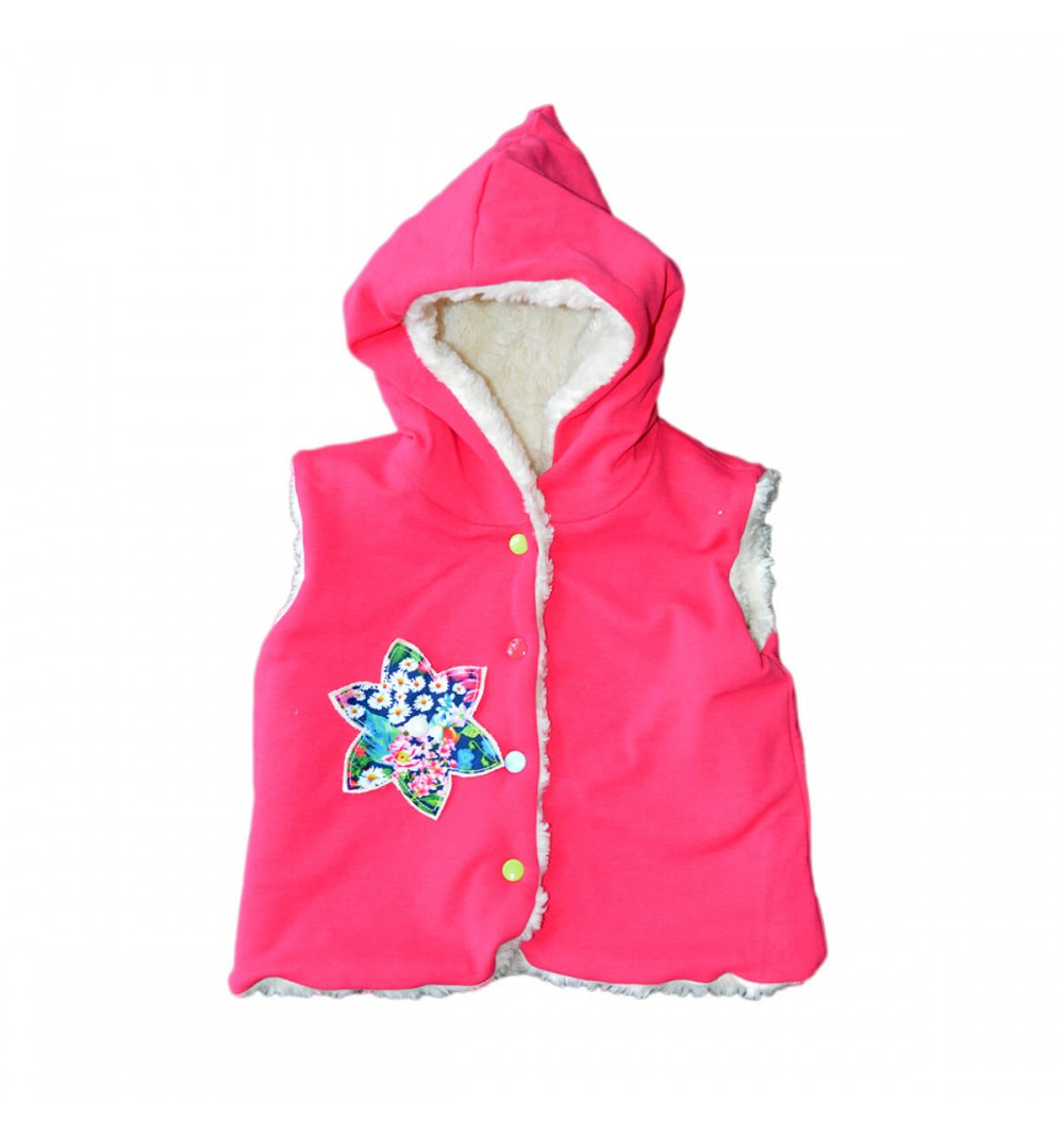 Veste sans manches en coton bio - Réversible et évolutive 14