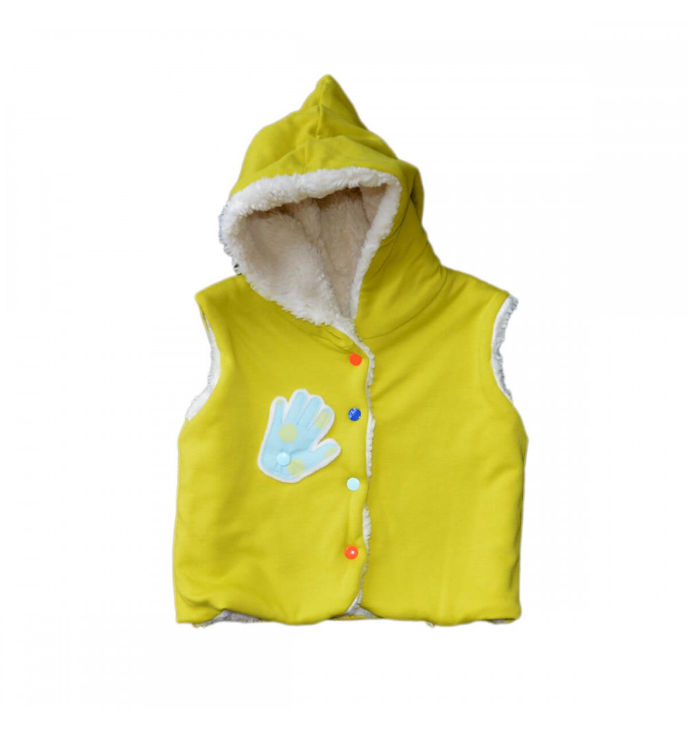 Veste sans manches en coton bio - Réversible et évolutive 6