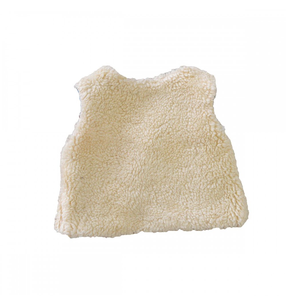 Gilet réversible et évolutif en coton bio - Berger doublure imprimée 10