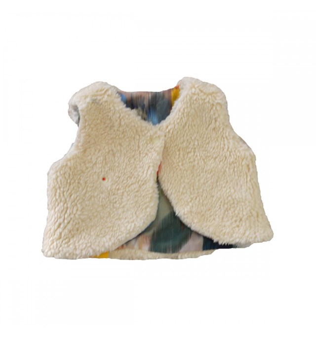Gilet réversible et évolutif en coton bio - Berger doublure imprimée 12