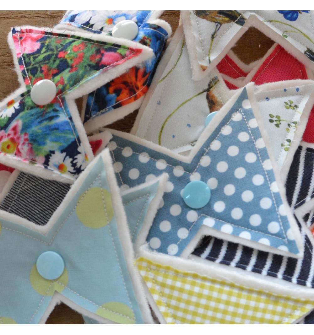 Déco pour vêtement à clipser en coton bio - Noeud papillon 3