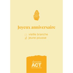 Carte cadeau Dream Act - Joyeux anniversaire - Montant libre