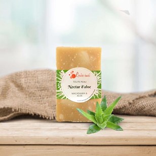 Savon solide biologique apaisant - 100g - Nectar d’Aloe