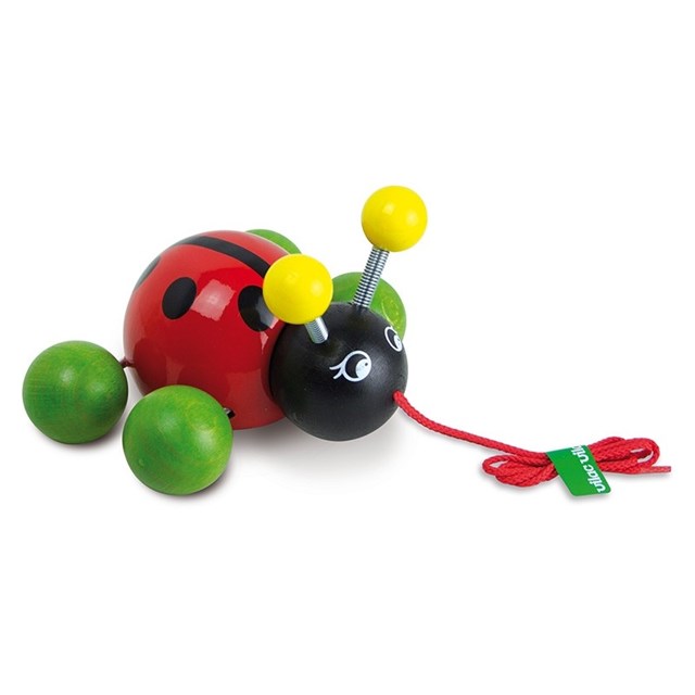 Jouet -à- promener - baby -lady -bug- la -coccinelle - Fabriqu- en- France