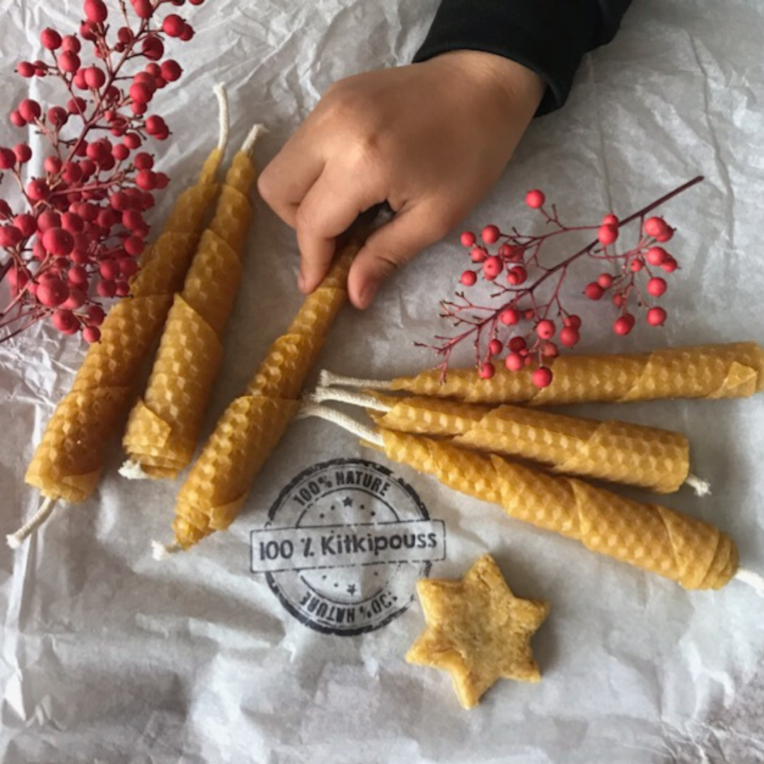Kit pour fabriquer des bougies en cire d'abeille