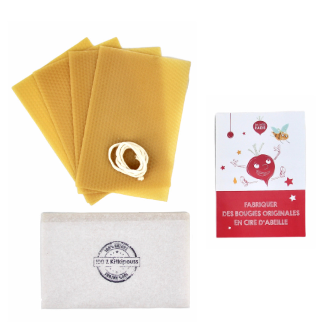 Kit pour fabriquer des bougies en cire d'abeille