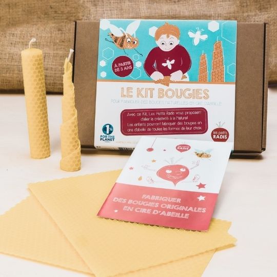 Kit bougies en cire d'abeille 6