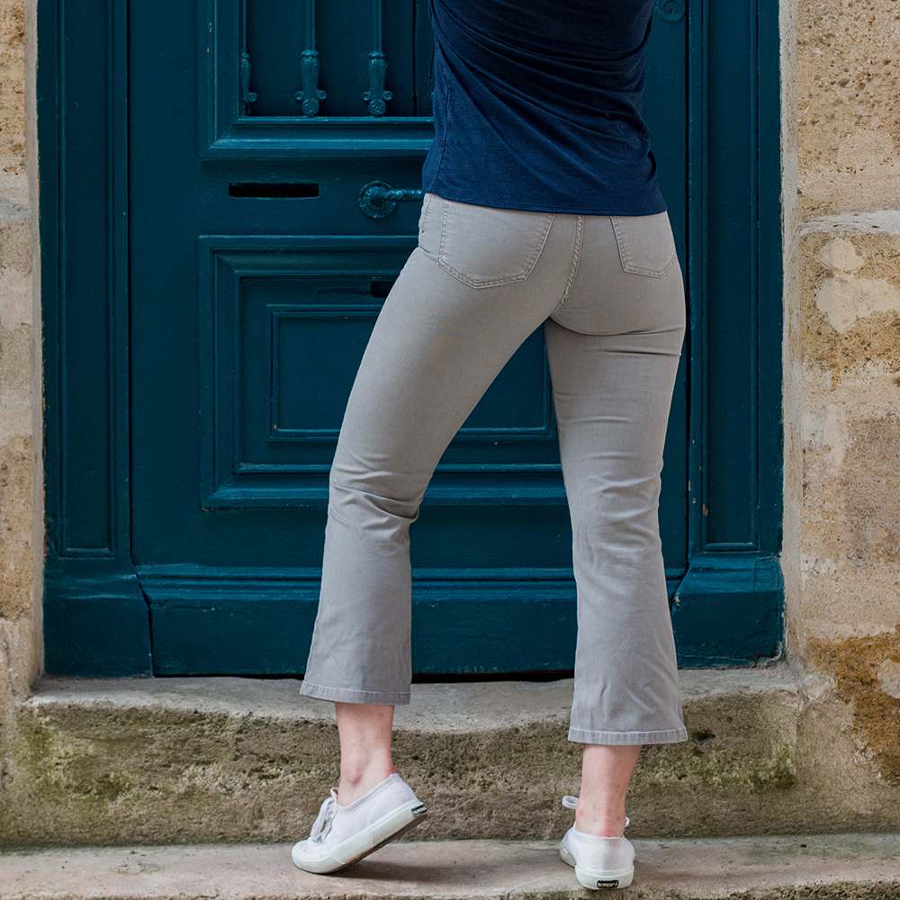 CHINO ÉTÉ ÉVASÉ ZANE 7/8 EN TENCEL ET COTON RÉCYCLÉ GRIS 5