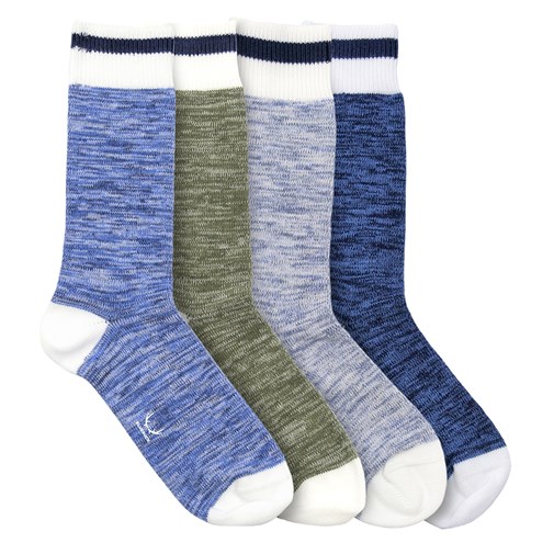 4 paires de chaussettes nautiques