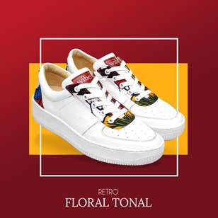 Basket VEGAN Rétro Floral Tonal