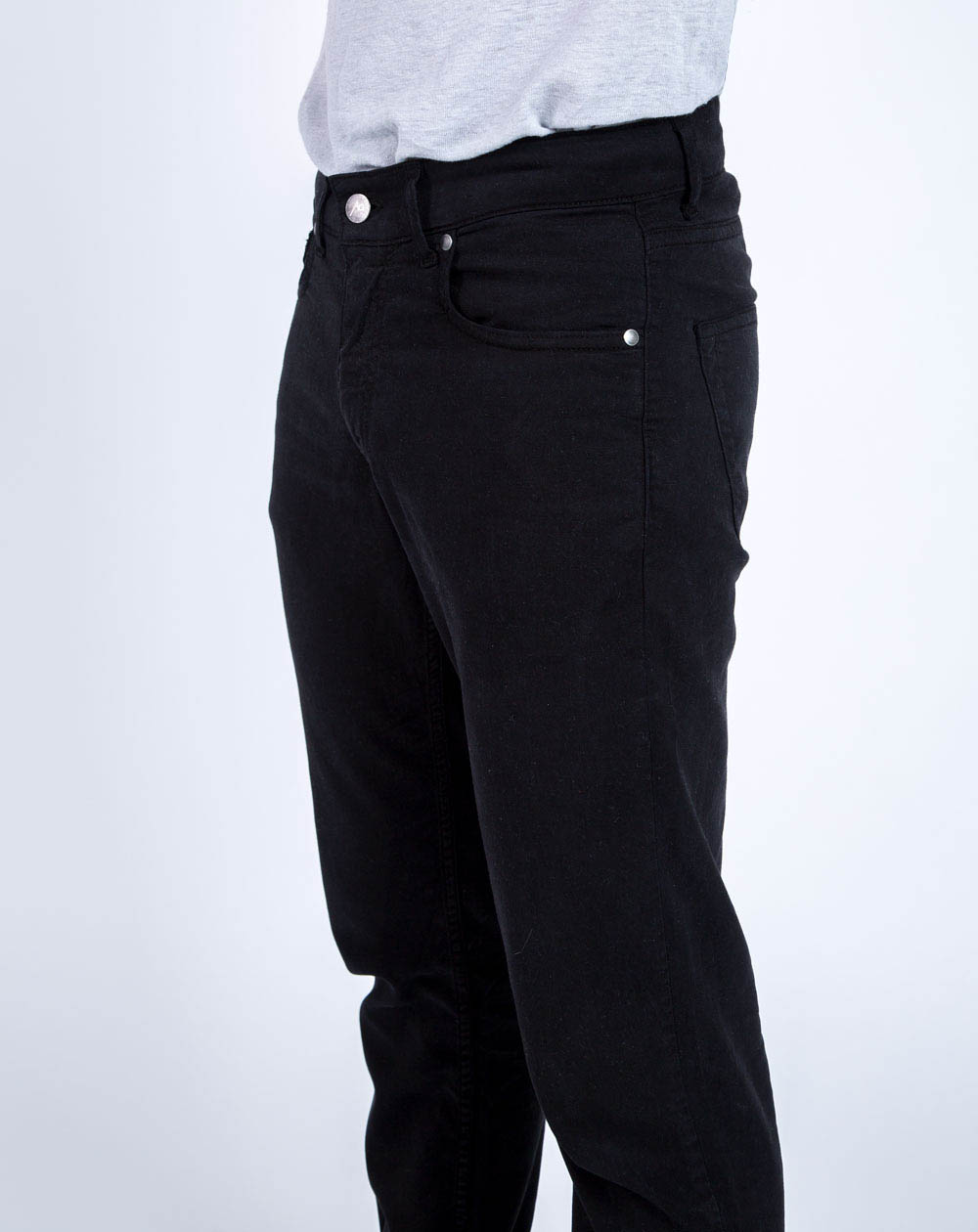 PANTALON 5 POCHES ZANZIBAR DROIT COLORIS NOIR TENCEL ET COTON RÉCYCLÉ 4
