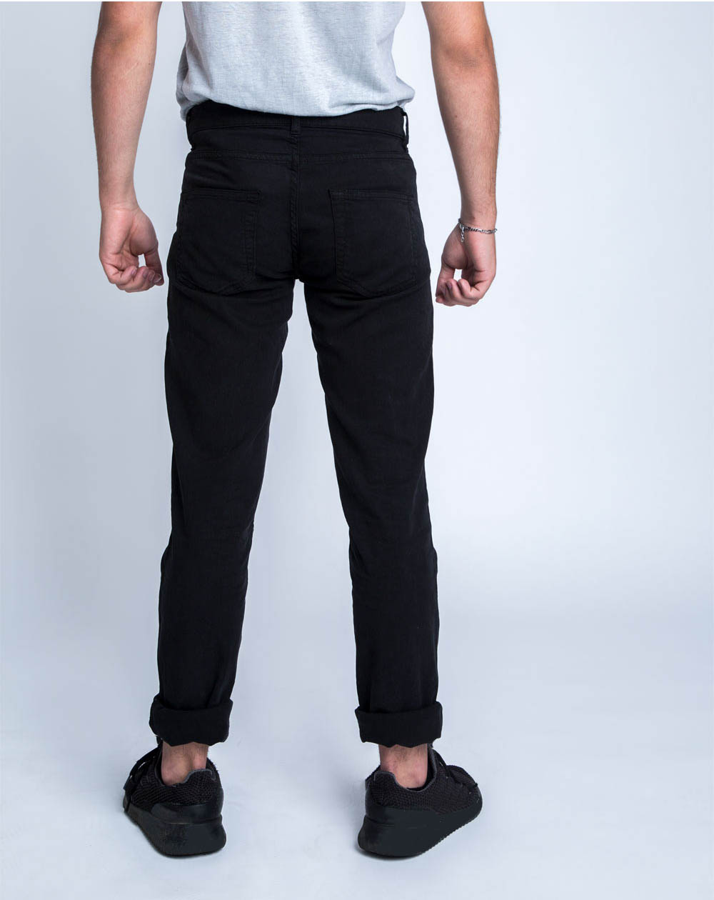 PANTALON 5 POCHES ZANZIBAR DROIT COLORIS NOIR TENCEL ET COTON RÉCYCLÉ 5