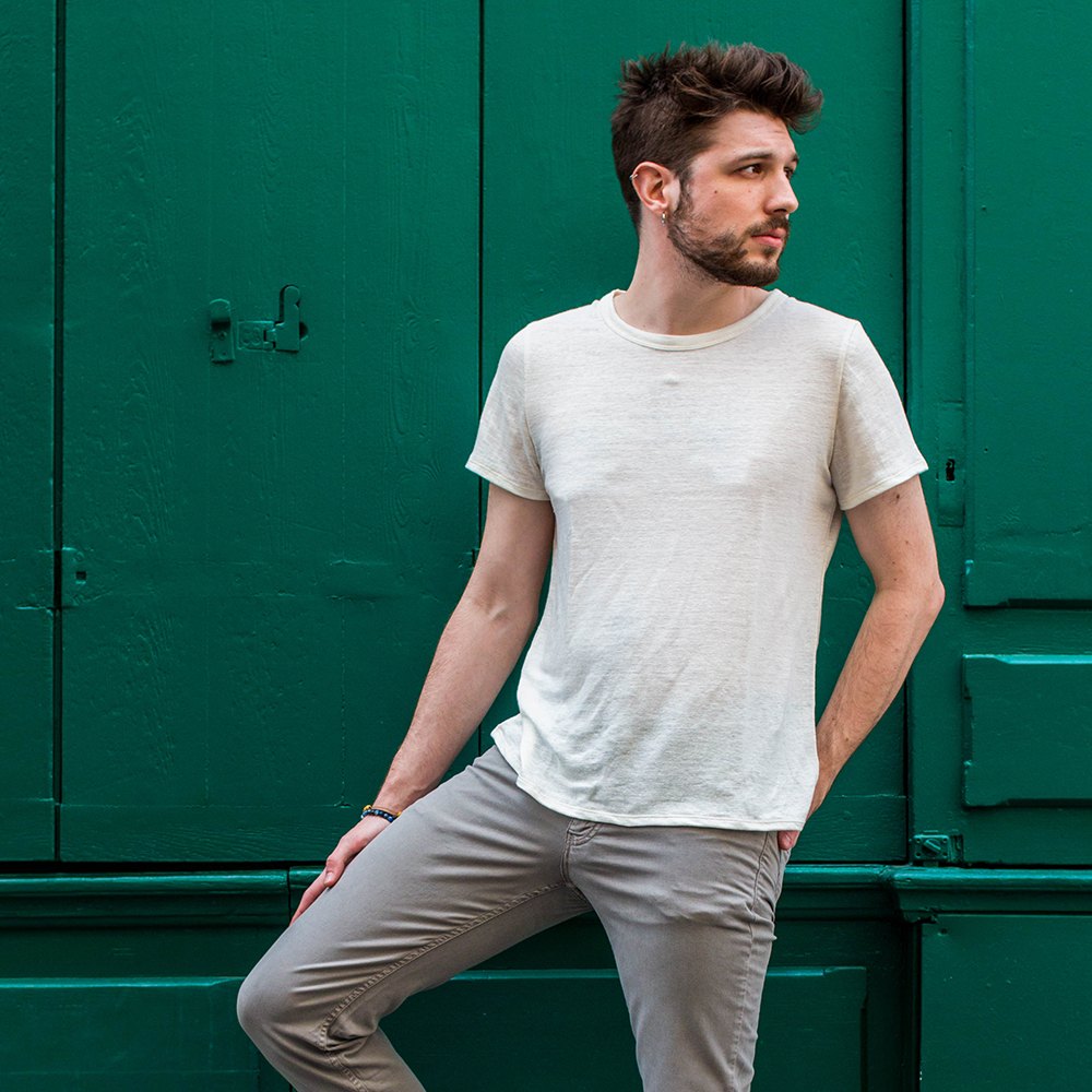 T-shirt Zumoi écru en lin 5