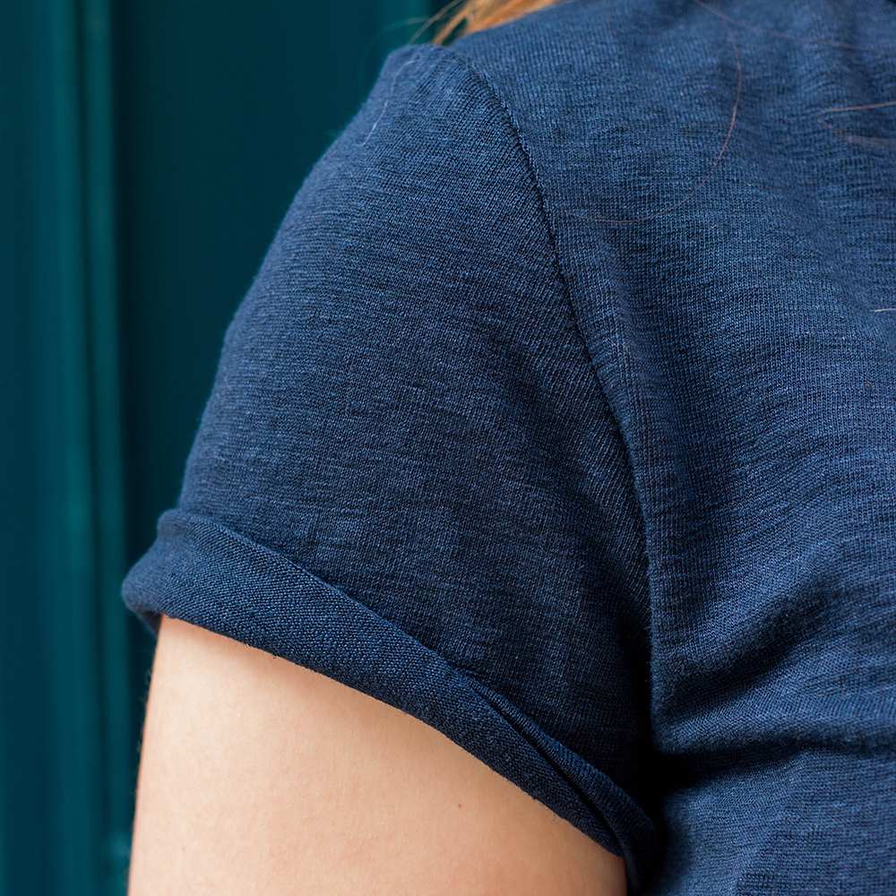 T-SHIRT ZUMOI 100% LIN ÉCOLOGIQUE UNI OFFWHITE FEMME 7