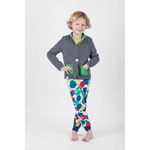 Blazer vert en coton bio - Côme